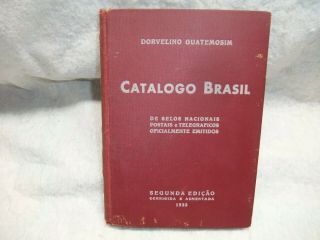Antique 1933 Catalogo Brasil De Selos Postais Stamp Book Guide Telegrafios Rare