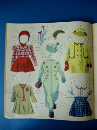 Vintage 1945 JUDY and JILL Statuette Paper Dolls Book UNCUT 2