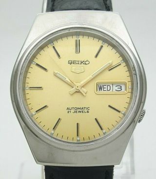 Vintage Seiko 5 Japan Automatic 21j Cal 7s26 Day Date St Steel Men 
