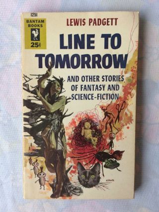 Line To Tomorrow By Lewis Padgett 1954 Bantam Pb Vintage Science Fiction