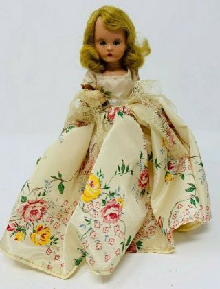 Vintage Nancy Ann Hard Plastic Storybook Doll - June Rosebud Doll -