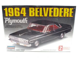 1964 Plymouth Belvedere Lindberg 1:25 72183 Model Kit Factory