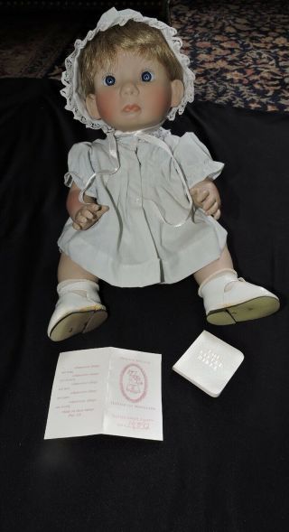 Vintage Collector Doll With Tags Booklet Little Angel Face Lloyd Lee Middleton