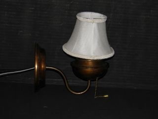 Unique,  Antique/Vintage,  hammered copper,  wall sconce w/clip - on shade.  Re - wired 4