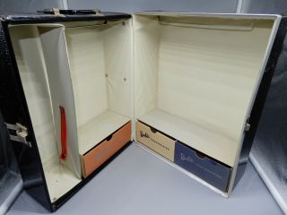 Vintage 1961 Mattel BARBIE PONYTAIL Black Double Trunk CASE 2