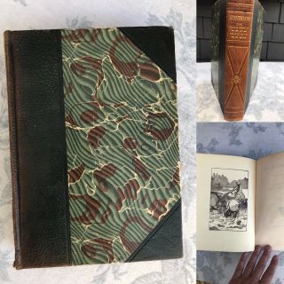Antique 1888 First Edition Robert Louis Stevenson Black Arrow Prince Otto Book