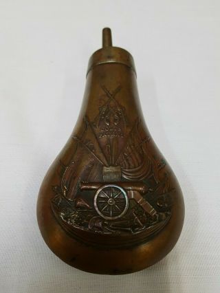 Antique Colt Navy Black Powder Flask Very Rare