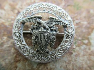 Antique World War I Sterling Silver Us Military Academy Sweetheart Pin