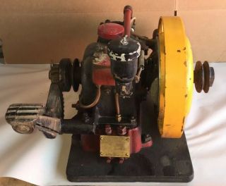 Nelson Brothers 1 Hp Engine Antique Air Cooled Gas Motor Hit And Miss 12