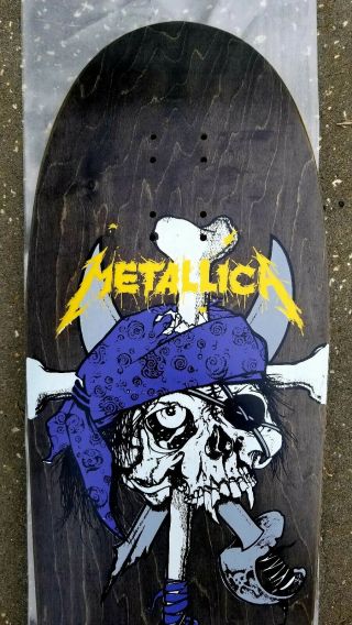 NOS Zorlac Metallica Pirate 1 Skateboard Deck Pushead Graphics OG SUAS 4