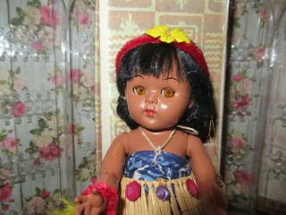 Vintage Virga HARD PLASTIC Willadean Doll Ginny FRIEND Black African American 8 