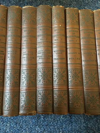 THE OF SHAKESPEARE BOOKS 18 Volumes Antiques 1904 3