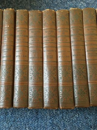 THE OF SHAKESPEARE BOOKS 18 Volumes Antiques 1904 4