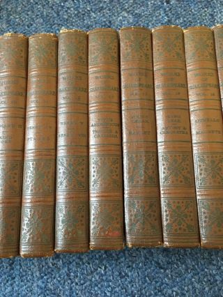 THE OF SHAKESPEARE BOOKS 18 Volumes Antiques 1904 5