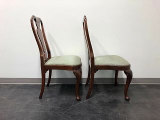 BAKER Historic Charleston Solid Mahogany Queen Anne Dining Side Chairs - Pair 2 4