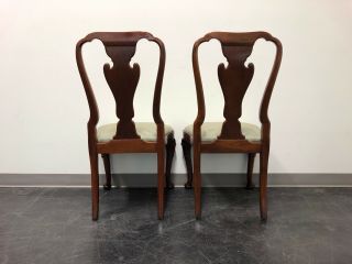 BAKER Historic Charleston Solid Mahogany Queen Anne Dining Side Chairs - Pair 2 5