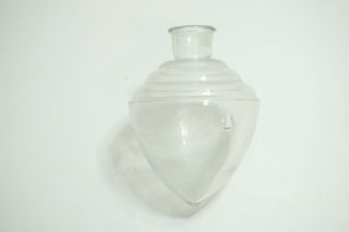 Antique Pharmacist Apothecary Display Globe Jar With Unique Shaped 5 1/2 " Tall