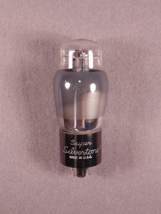 1 6v6g Silvertone Gray Glass Hifi Antique Radio Vacuum Tube Code 07x