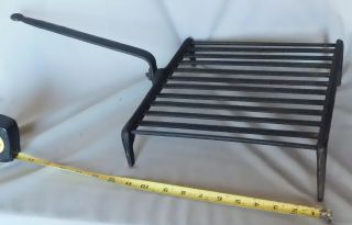 Antique Early 19th C Trivet Wrought Iron Hearth Fireplace Hand Forged Toaster