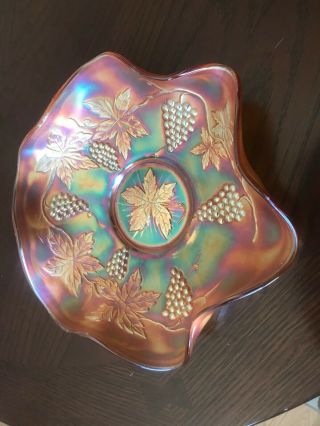 Antiques: Fenton Carnival Bowl,  Pink Depression Glass,  Crystals,  And More