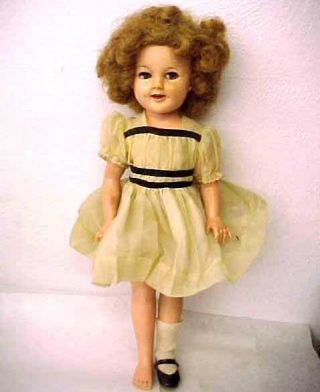 Vintage 1950s 17 " Ideal Shirley Temple Doll W/ Flirty Eyes St - 17 - 1