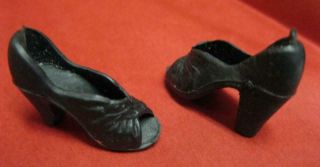 Vintage Mego Cher 12 " Black Doll Shoe Wedge Ot 1970s Electric Feathers -