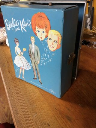 Vintage Barbie & Ken,  Circa 1963 - 64 Barbie Carrying Cases,  Clothes & Accessories