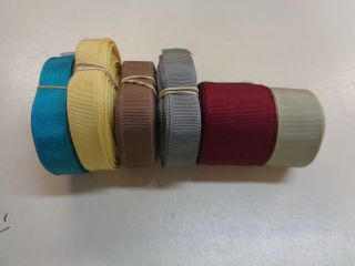 50 Yd Vintage Cotton Rayon Grosgrain Ribbon