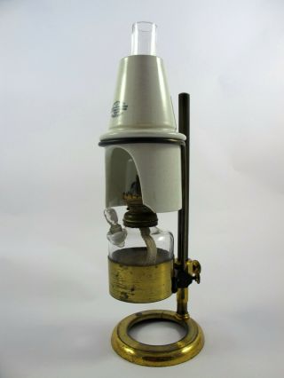 Cased Antique Microscope Oil Lamp by J.  Swift & Son.  London. 2