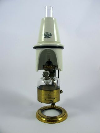 Cased Antique Microscope Oil Lamp by J.  Swift & Son.  London. 3