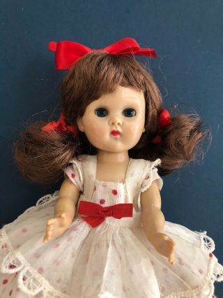 Vintage Vogue Slw Ginny Doll In 1952 Tagged Tiny Miss Dress