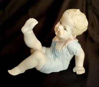 Antique Germany Bisque Porcelain Piano Baby