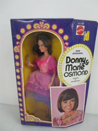 Vintage Mattel Donny and Marie Osmond Dolls in Boxes 9767/9768 2