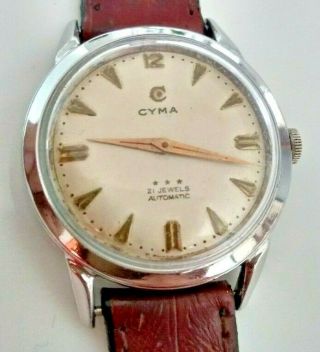 Vintage Cyma Bumper Automatic - Wristwatch - Men’s - 1950’s