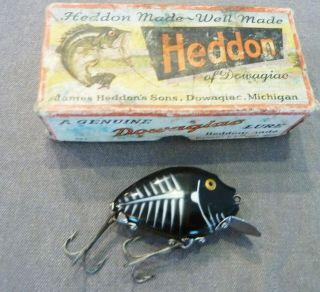 Vintage Heddon Gold Eye 9630 Punkinseed Xbw Black Shore W/box