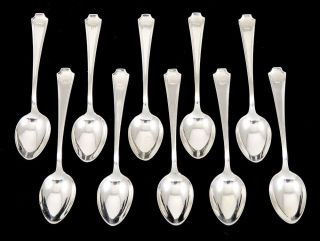 10 Sterling Silver Gorham/durgin Fairfax Demitasse Spoons 