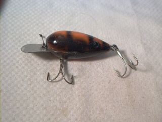 Vintage old wood fishing lure Dizzy Diver 2