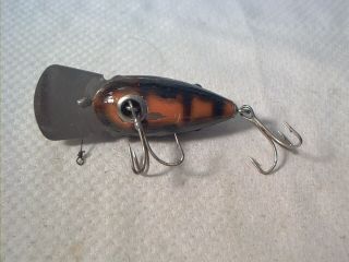 Vintage old wood fishing lure Dizzy Diver 4