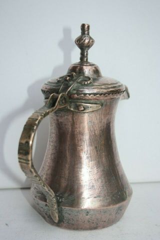 RARE very old NIZWA 23,  6 cm Antique Dallah islamic Coffee Pot Bedouin 18th 3