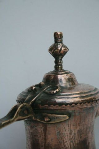 RARE very old NIZWA 23,  6 cm Antique Dallah islamic Coffee Pot Bedouin 18th 4