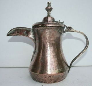 RARE very old NIZWA 23,  6 cm Antique Dallah islamic Coffee Pot Bedouin 18th 7