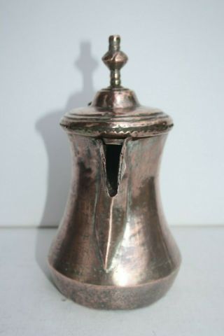 RARE very old NIZWA 23,  6 cm Antique Dallah islamic Coffee Pot Bedouin 18th 9