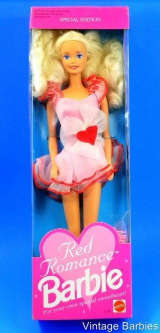 Rare Special Edition Red Romance Barbie Doll 3161 Nrfb Near 1992 Vintage