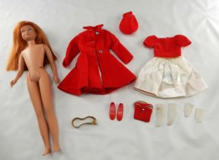 VINTAGE BARBIE 1964 TITIAN SKIPPER DOLL 0950 PARTY TIME GIFT SET OUTFIT 3