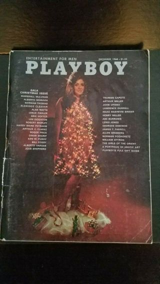 Vintage December 1968 Gala Christmas Playboy Issue Vg - Ex