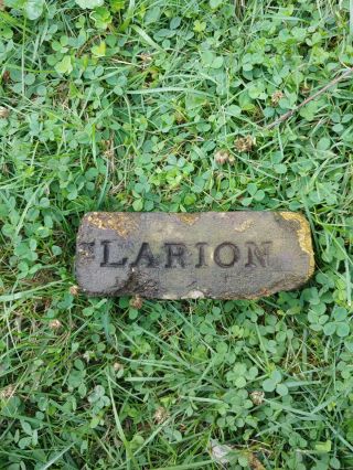 Very Rare Small Antique Salesman Brick Labeled " Clarion " 8 " X 2.  75 " X 2.  75 "