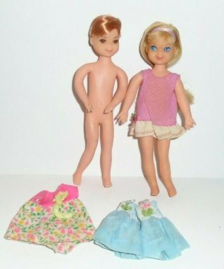 1965 Mattel Todd Doll Barbie Family Bendable Tutti 