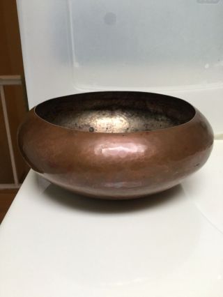 Fine Falick Novick Large Hammered Copper Bowl