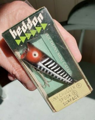 Vintage Heddon Tiny Chugger Spook Fishing Lure Xbw - Box - 0335 Xbw 60