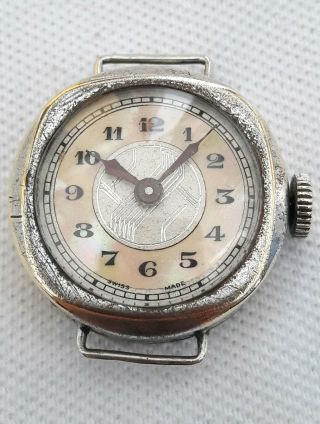 Vintage Trench Watch Wristwatch Ladies Ww1 (full Order) Cylinder.